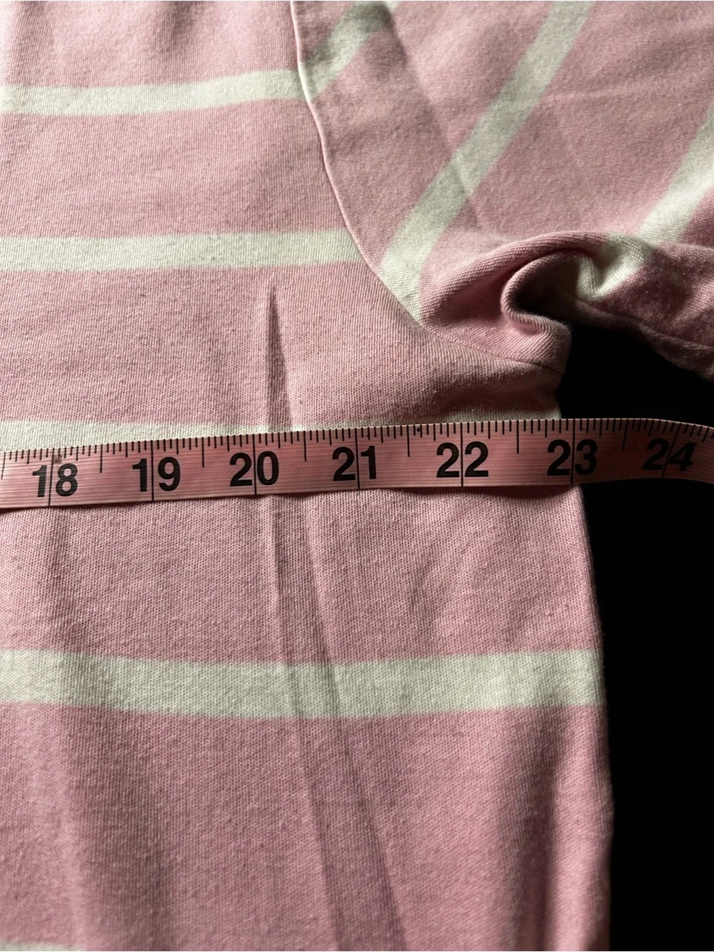 Ralph Lauren Pink & White Striped Polo Shirt